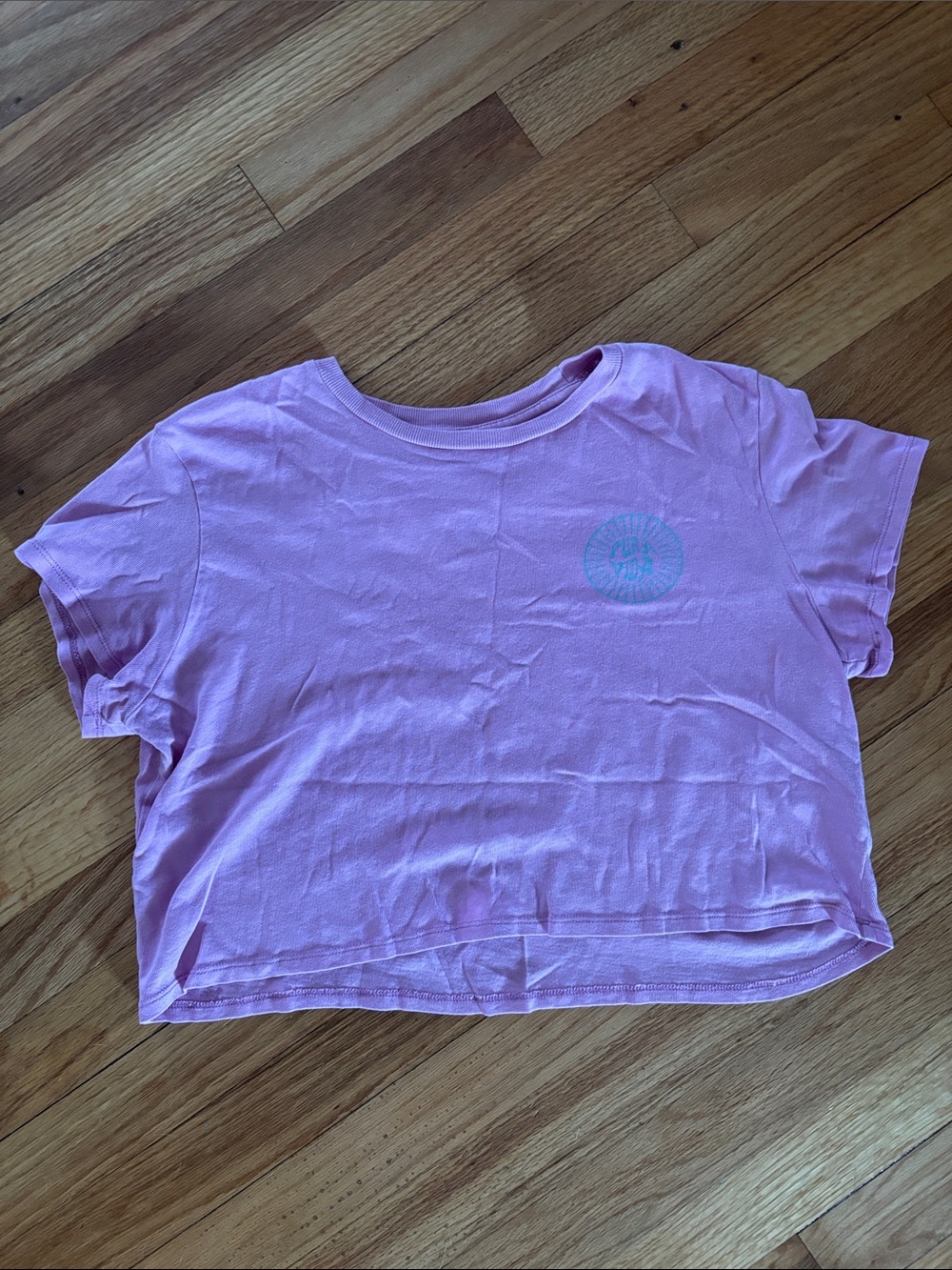 Pink Cropped Tee - Casual Everyday Top PURA VIDA